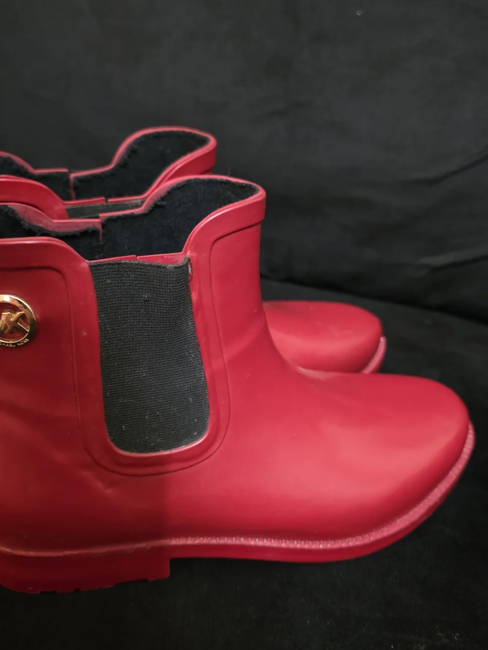 Michael Kors Red Chelsea Rain Boots